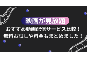 映画が見放題のおすすめ動画配信サービス16選を比較！無料お試しや料金もまとめました！ 画像