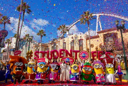 【USJ】飯豊まりえがミニオンひとり占め！学生応援プログラム開幕宣言 画像