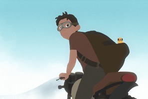 少年と飛べない小鳥がバイクで駆け抜ける…幻想的な世界映す『Away』本編映像 画像