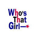 「Who's That Girl」ロゴ