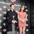 中村獅童、ベラ・ハディッド／TAG Heuer 銀座 ブティックオープニングセレモニー