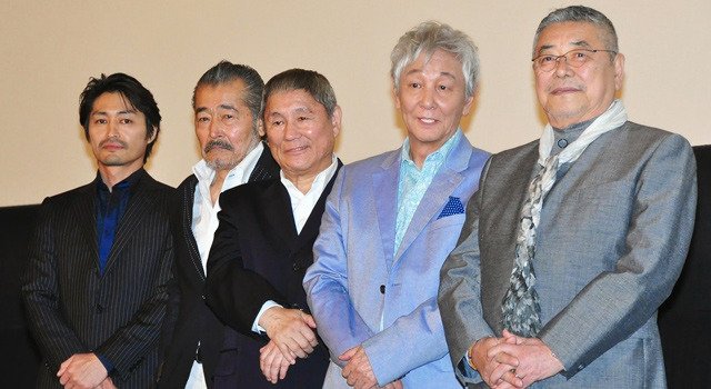 北野武監督、藤竜也、近藤正臣、中尾彬、安田顕／『龍三と七人の子分たち』初日舞台挨拶