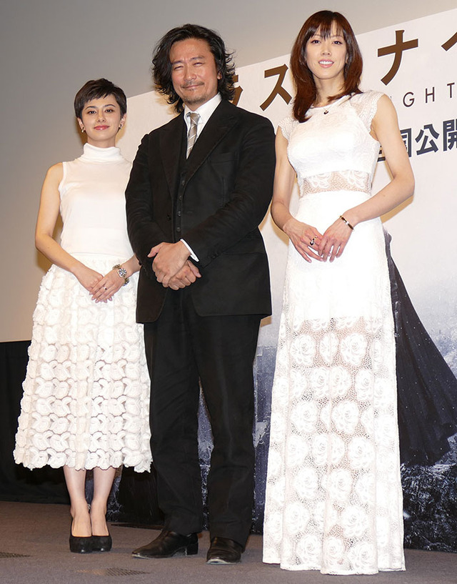 ホラン千秋、紀里谷和明監督、大和悠河／『ラスト・ナイツ』女性限定試写会