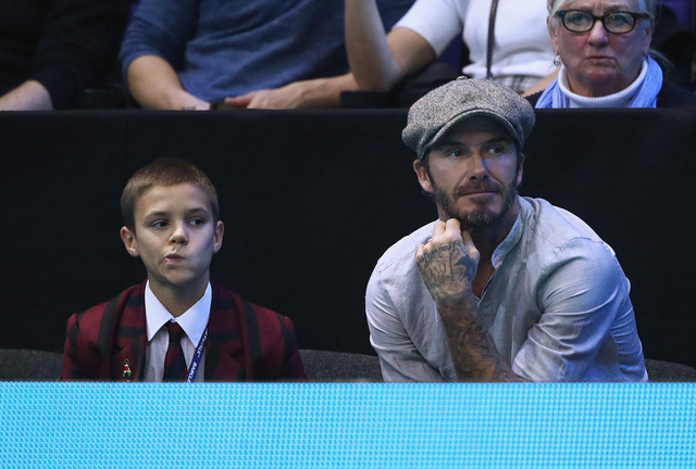 ロメオ・ベッカム＆デビッド・ベッカム-(C)Getty Images