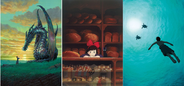 『魔女の宅急便』（ｃ）1989 角野栄子・Studio Ghibli・N　／『ゲド戦記』（ｃ） 2006 Studio Ghibli・NDHDMT／『レッドタートル ある島の物語』（ｃ）2016 Studio Ghibli - Wild Bunch - Why Not Productions - Arte France Cinema - CN4 Productions - Belvision - Nippon Television Network - Dentsu - Hakuhodo DYMP - Walt Disney Japan - Mitsubishi - Toho