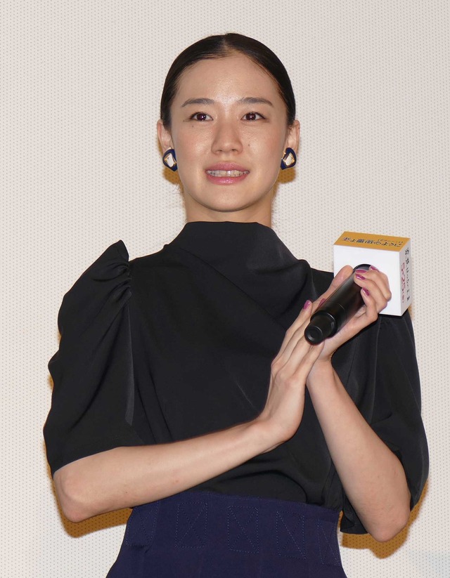 蒼井優／『妻よ薔薇のように 家族はつらいよIII』完成披露試写会