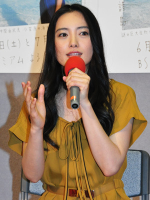 「謎の巨大生物を追う〜仲間由紀恵・小笠原の海をゆく〜」取材会に出席した仲間由紀恵