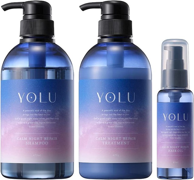 [3点セット] YOLU（ヨル） 夜間美容 シャンプー トリートメント ヘアオイル