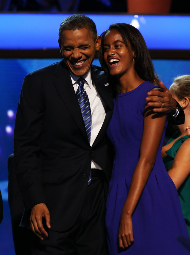 バラク・オバマ元米大統領＆マリア・オバマ Photo by Chip Somodevilla/Getty Images