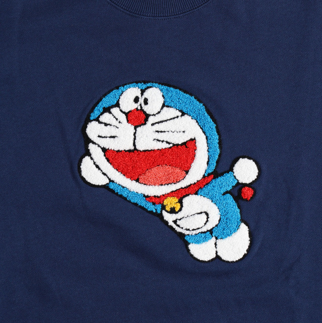 ドラえもん未来デパート限定 サガラ刺繍トレーナー FUJIKO・F・FUJIO 90thドラえもん/コロ助/パーマンバッジ