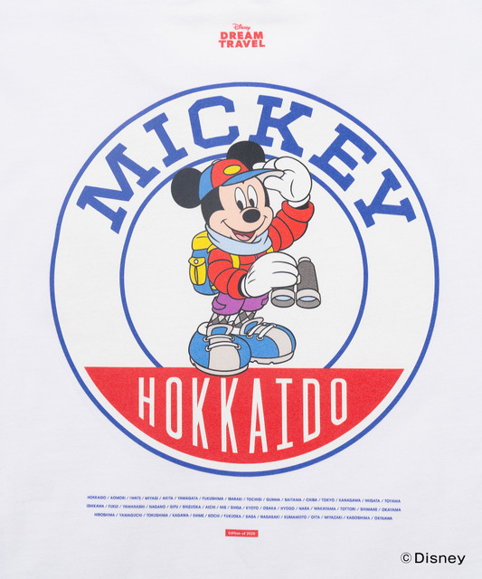 ディズニーTシャツコレクション「【DISNEY】MY HOME TOWN COLLECTION 47PREF」北海道（C）Disney