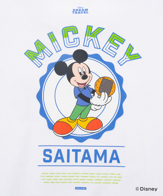 ディズニーTシャツコレクション「【DISNEY】MY HOME TOWN COLLECTION 47PREF」埼玉県（C）Disney