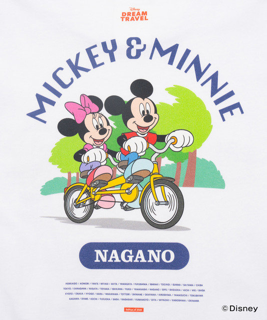 ディズニーTシャツコレクション「【DISNEY】MY HOME TOWN COLLECTION 47PREF」長野県（C）Disney