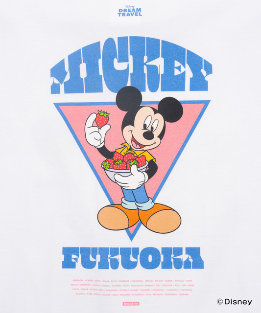 ディズニーTシャツコレクション「【DISNEY】MY HOME TOWN COLLECTION 47PREF」福岡県（C）Disney