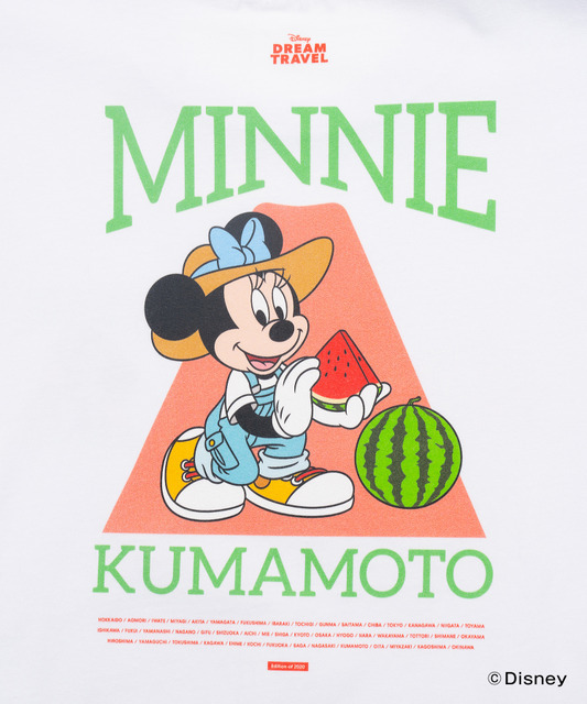 ディズニーTシャツコレクション「【DISNEY】MY HOME TOWN COLLECTION 47PREF」熊本県（C）Disney